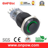 Onpow 16mm Illuminated Pushbutton Switch (LAS2GQH-11E/R/12V/A, CE, CCC, RoHS)