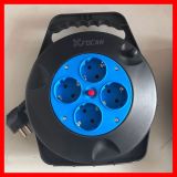 250V 16A Sockets Germany Schuko Cable Reel H05VV-F, Extension Cable Cord Reel Retractable,