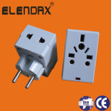 European Style AC Power Adaptor with Lamp (P7036L)