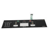 One Key Flexible Membrane Control Panel with LED Light with Silk Screen Print