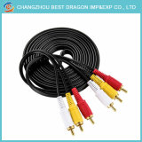 Gold Plated 3.5mm to 3 RCA Cable Male to Male AV Cable