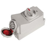 IP67 16A 4p Red Electric Switch Socket Machine