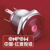 Onpow 16mm Push Button Switch (GQ16PF-10D/JL/R/12V/S, CCC, CE, RoHS)