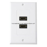 Dual HDMI Connector Wall Plate