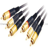 3 RCA Plugs to 3 RCA Plugs Cable