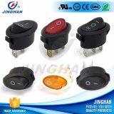High Quality Kcd1-311 Oval Rocker Switch with Light/Without Lamp T85