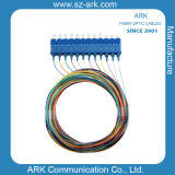 12 Colored Fiber Opical Cable with SC/PC Connector