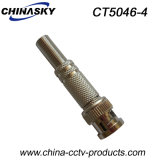 Male BNC Plug with Solder and Long Metal Boot (CT5046-4)