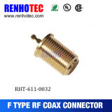 Gold Plated F Female and Male Connectors