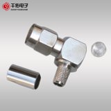 Plating Nickel Right Angle Male SMA RF Connector