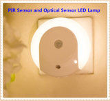 Round Infrared Control and Optical Sensor LED Night Light