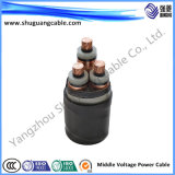 Mv XLPE Insulated PE Sheathed Halogen Free Low Smoke Steel Tape Armored Insulation Power Cable
