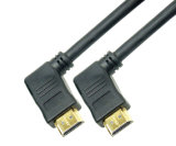 Horizontal 90 Degree HDMI Cable for Home Theatre Satellite TV