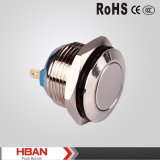 Hbgq16 Series Flat Head Pin Terminal Type Nornal Open Momentary Anti Vadal Push Button Switch