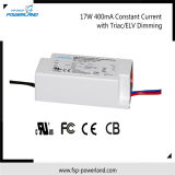 Constant Current Triac/Elv Dimmable Downlight LED Power Supply 17W 400mA