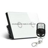Us Standard 1, 2, 3 Gang Remote Control Touch Switch, Crystal Glass Panel Wall Switch with LED Indicator, 120mm Light Switch