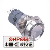 Onpow 16mm Push Button Switch (LAS2-GQC-11/S, CE, CCC, RoHS, REECH)