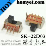 Micro DIP Switch/Slide Switch with Metal Casing (SK-22D03)