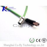 M12 Straight Shielded Panel Connector with Straight Male RJ45