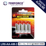 Mercury&Cadmium Free China Factory Digital Alkaline Battery (LR6/AA/AM3)