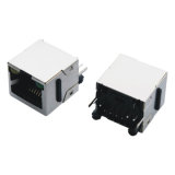 RJ45 Socket 180-Degree Vertical Right Angle PCB Shielded Network Connector