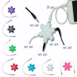 6 Way 3.5mm Headphone Headset Splitter Hub & Cable Audio for iPhone iPod MP3