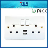 New Style USB Wall Socket UK Type 5V 2.1A with Switch and LED Light