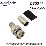 CCTV Male Crimp BNC Connector for Rg59 with Short Boot (CT5014)