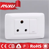 PC Material SABS Approved 1 Gang 16A Switched Socket