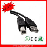 Black 10 Ft Hi-Speed USB 2.0 Printer Scanner Cable Type a Male to Type B Male