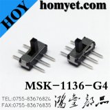 6pin Vertical Type SMD Slide Switch Push Button Switch (MSK-1136-G4)