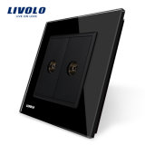 Livolo Manufacture EU Outlet 2 Gang TV Socket Vl-C792V-11/12/13/15