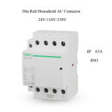 4p 63A Ict Household DIN Rail AC Contactor