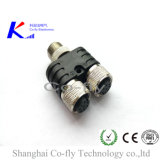 Y T Splitter Adapter Plug M12 Waterproof Cable Connector