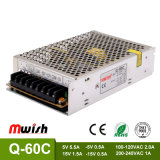 60W Qual Output CH1 5VDC / CH2 15VDC / CH3 -5VDC/ CH4 -15VDC Switching Power Supply