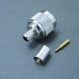RF Coaxial Male Crimp N Connector for 5D-Fb Cable