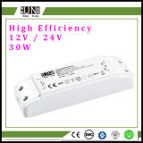 30W 12V 24V High Efficiency LED Power Supply, IP20 Power Supply, LED Strips Power, 12V 24V 30W LED Transformer