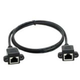 UTP Cat5e Panel Mount Female to Female LAN Ethernet Network Extension Cable (9.3114)