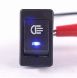 Blue Car 4 Pins DC12V LED Fog Toggle on /off Switch