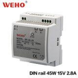 Ce RoHS Approved 3A 15V DC Output DIN Rail Switched Power Supply