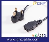 Small UK Power Cord & Power Plug for PC Using