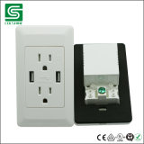 ETL 4.2A American Standard Duplex Electrical USB Wall Socket Outlet