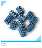 3-Pin Plug-in 5mm Pitch Panel PCB Mount Screw Terminal Block Connector