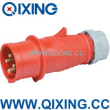 High Quality Plastic Material IP44 Industrial Plug Socket 380V 16A