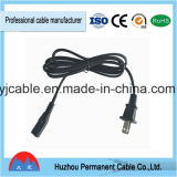 High Quality UL Standard American Extention Cord 2 Pin AC Power Cord with Male and Female Plug