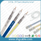 75 Ohms 3GHz Tested CATV Matv Coaxial Cable RG6