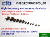 High-Frequency Common-Mode Choke for USB3.0/HDMI 1.4 Cat2, Impedance~65ohm at 100MHz, Size: 0.85mm * 0.65mm * 0.45mm (inch-03025)