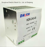 240W 100-240VAC to DC 24V 10A DIN Rail Switch Power Supply Hdr-240-24 Ce RoHS ISO9001