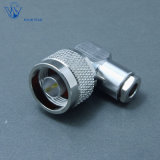 RF Male Clamp Right Angle Coaxial N Connector for Rg58 Cable