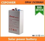 Super Long Life Opzv 2V200ah Solar Battery UPS Battery Gel Battery Lead Acid Battery